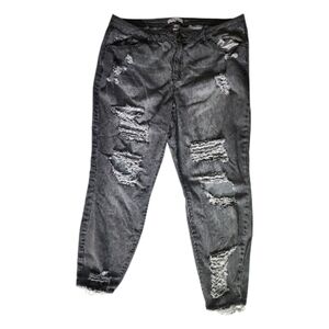 Refuge+ Charlotte Russe Distressed Skinny Jeans, (no tag) Size 18